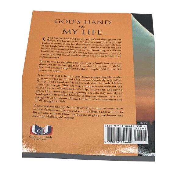 Gods Hand On My Life He Neve Let Down Bettie Fontaine Thompson Paperback Book - Picture 2 of 3